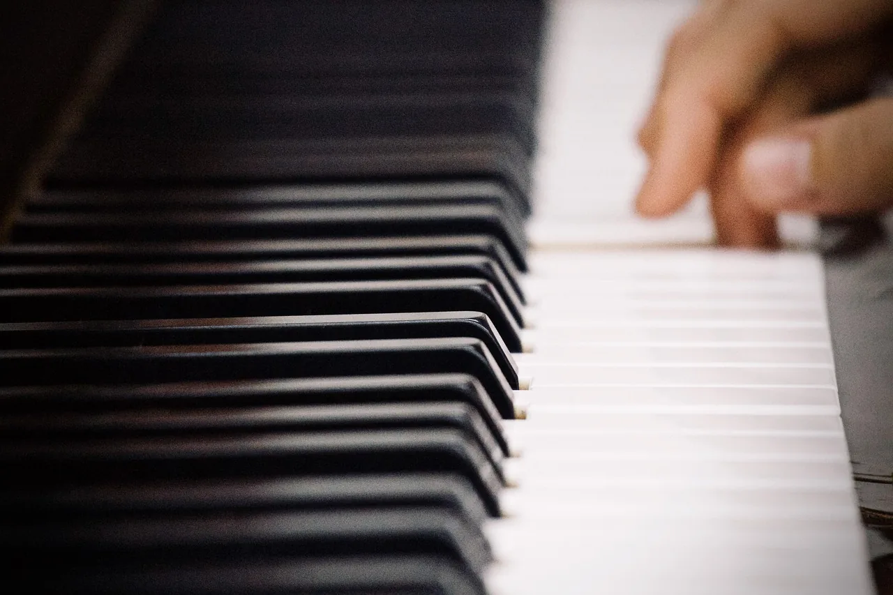 Mains de pianiste jouant au clavier Mains de pianiste jouant au clavier