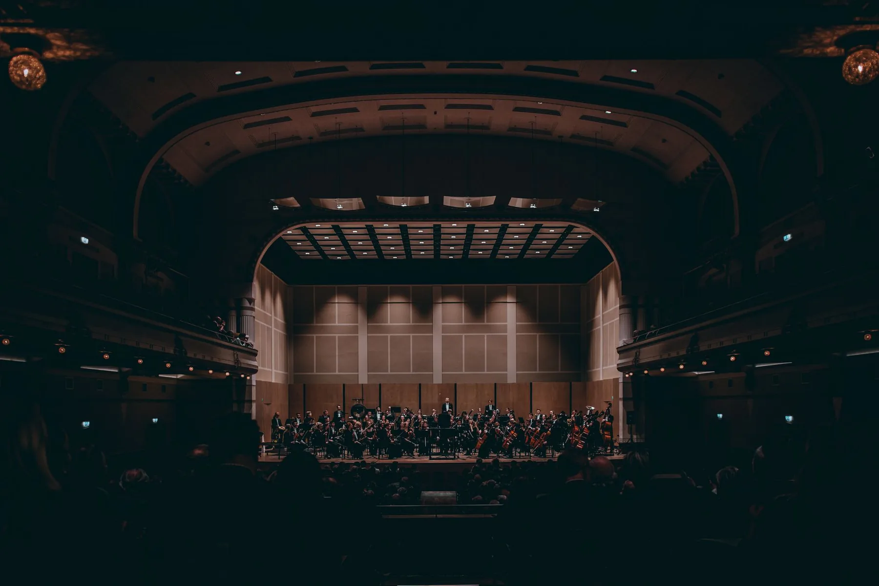 Symphony orchestra in a concert hall Symphony orchestra in a concert hall
