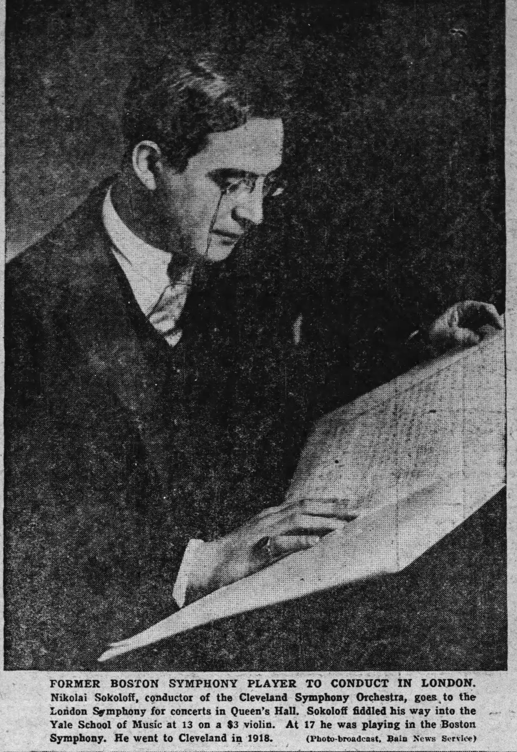 Orchestra conductor Nikolai Sokoloff Orchestra conductor Nikolai Sokoloff