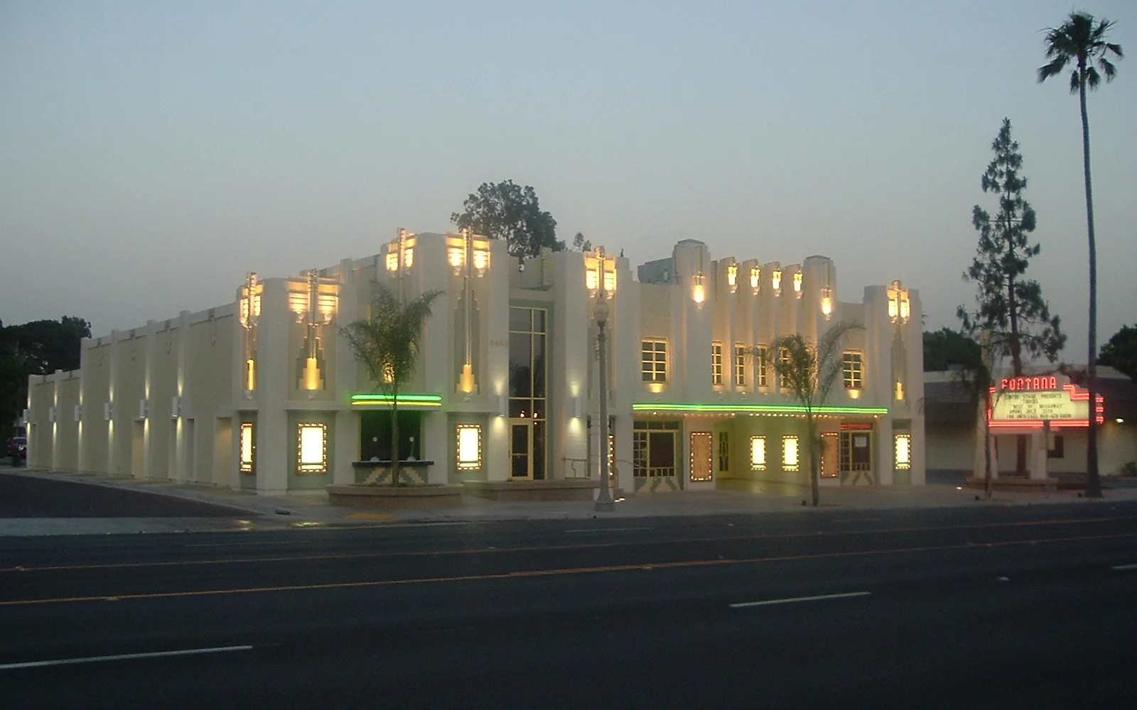 Historic theater facade Historic theater facade