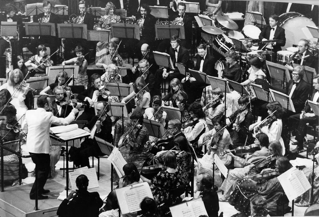 Symphony orchestra performing Wagner’s music