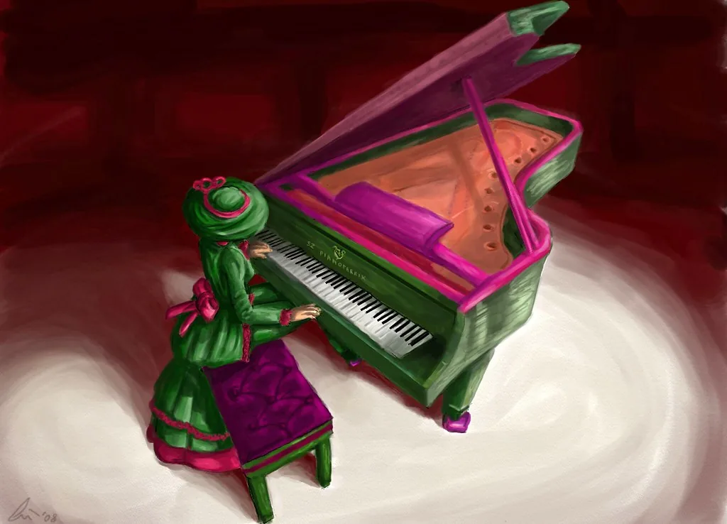Classical performance on a grand piano