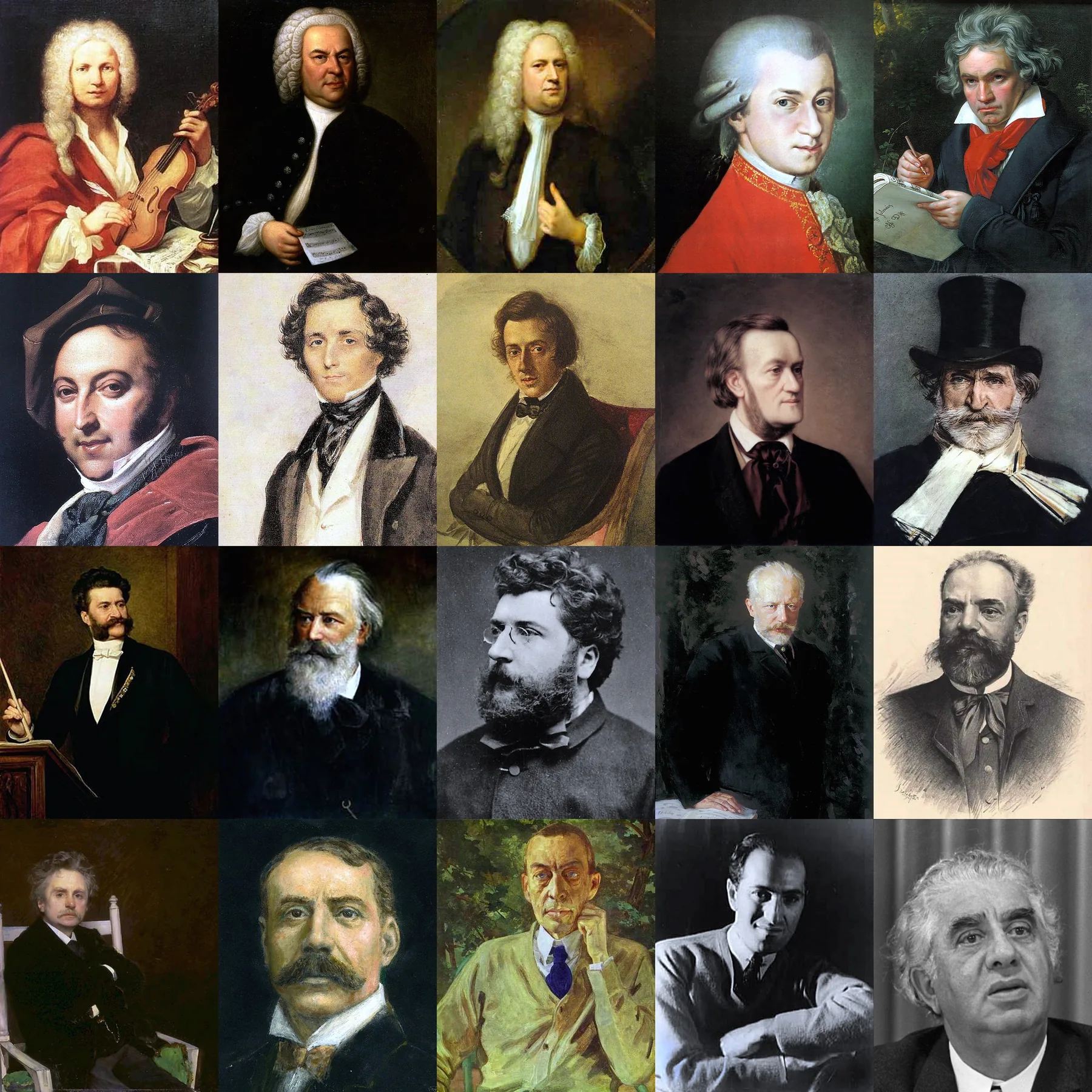 Mozart among the great classical composers